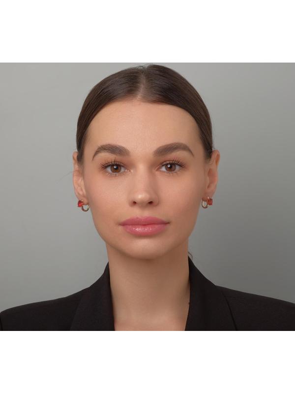 Серьги со стразами 