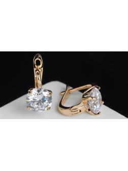 Серьги со стразами 