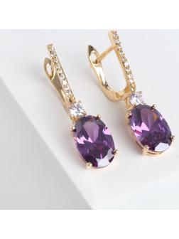 Серьги со стразами 