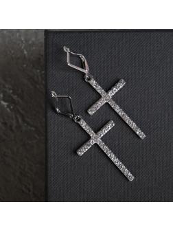 Серьги со стразами 