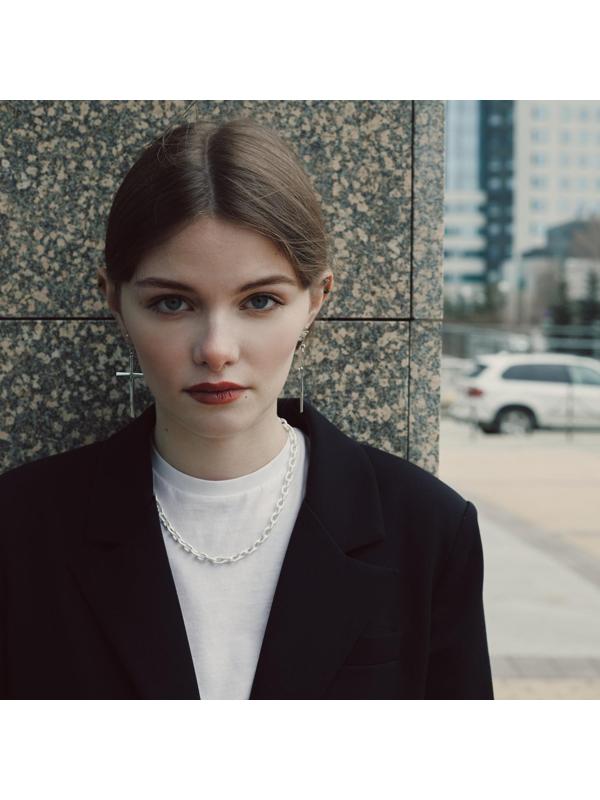 Серьги металл 