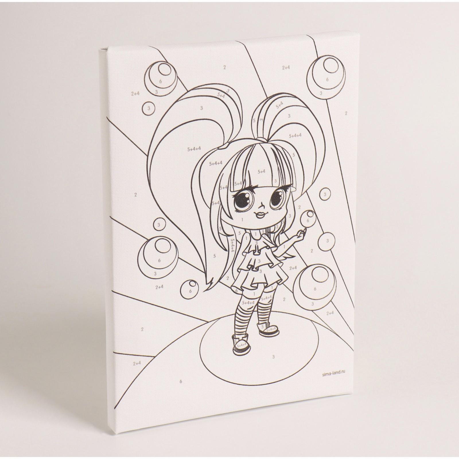 Картина по номерам «Сладкая девчонка»21×15 см