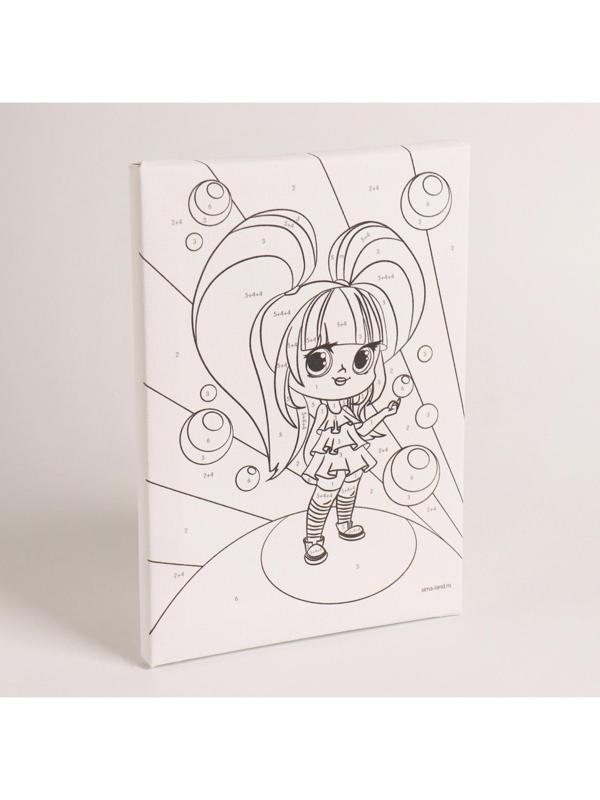 Картина по номерам «Сладкая девчонка»21×15 см