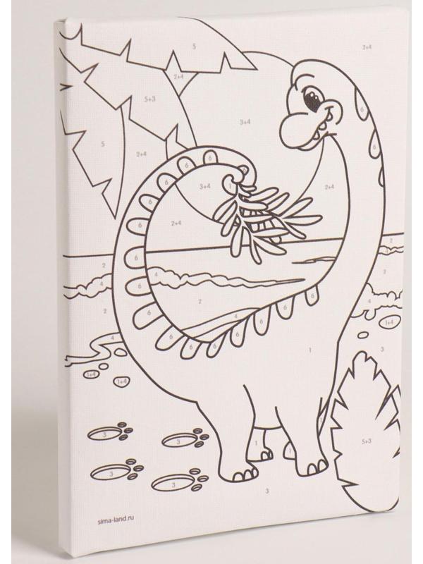 Картина по номерам «Динозаврик» 21×15 см