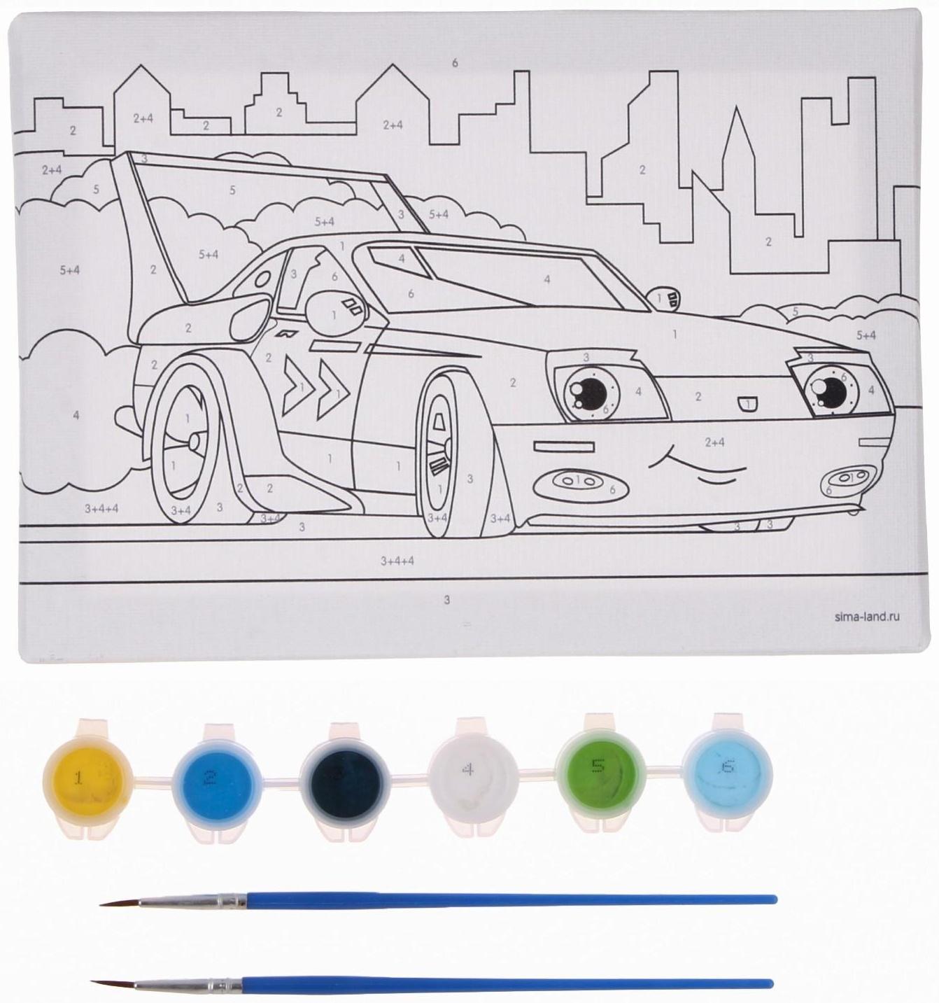 Картина по номерам «Спорткар» 21×15 см