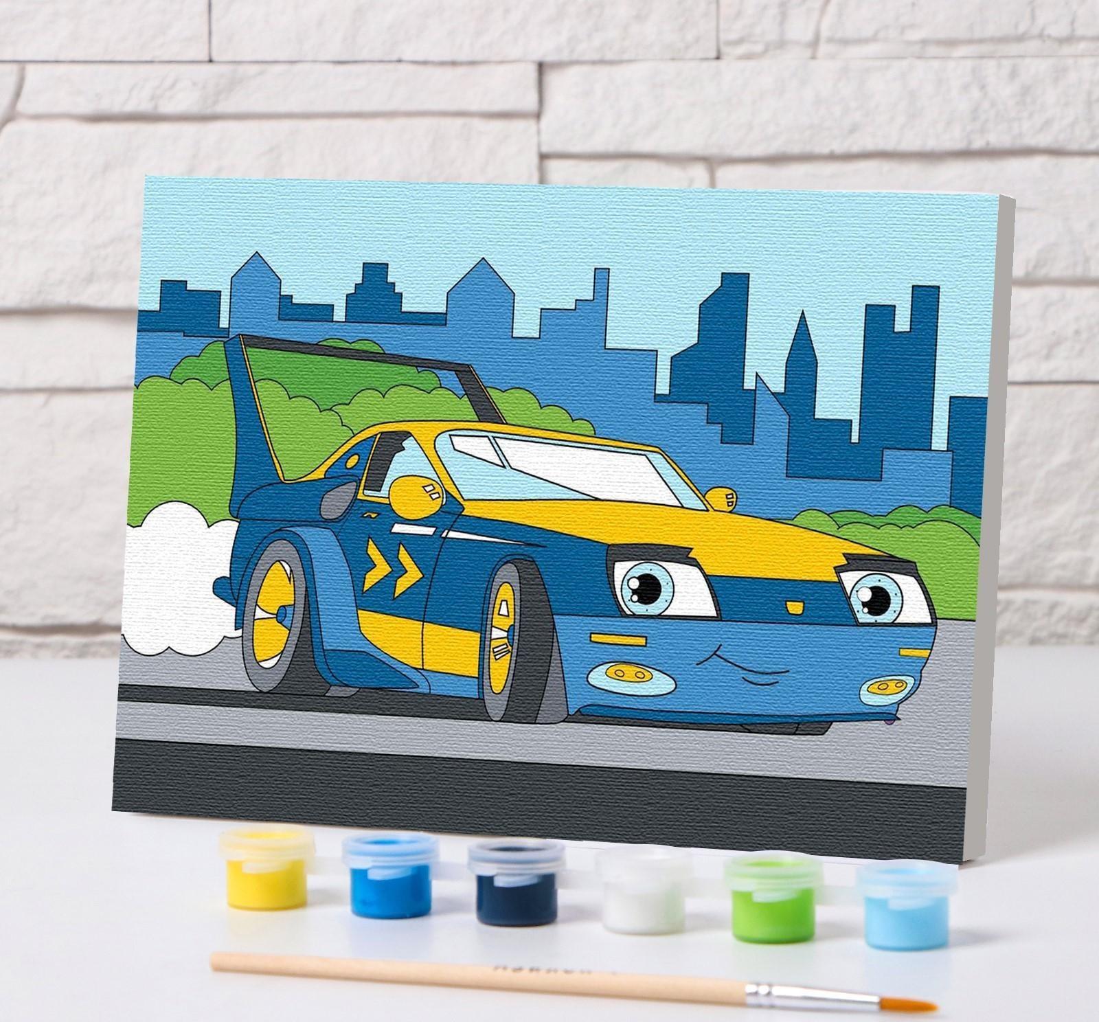 Картина по номерам «Спорткар» 21×15 см