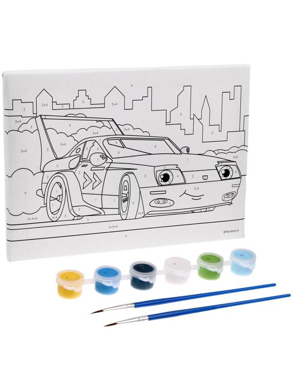 Картина по номерам «Спорткар» 21×15 см