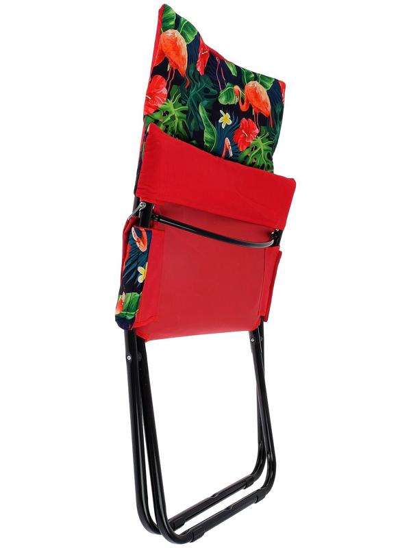 Кресло-шезлонг HHK4Р/F, р. 85 x 64 x 86 см, принт с фламинго