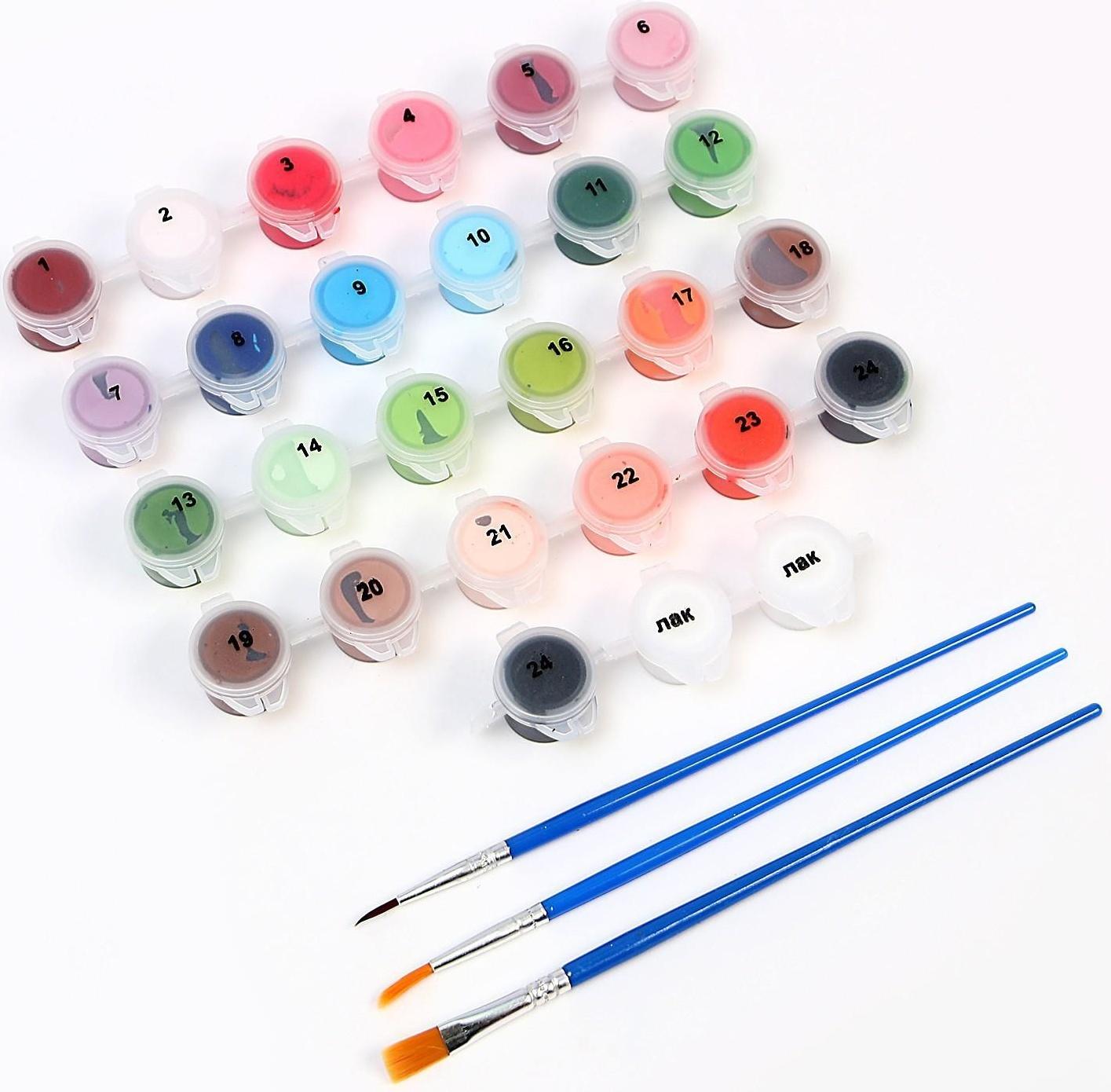 Картина по номерам на холсте с подрамником «Жостово» 40×50 см