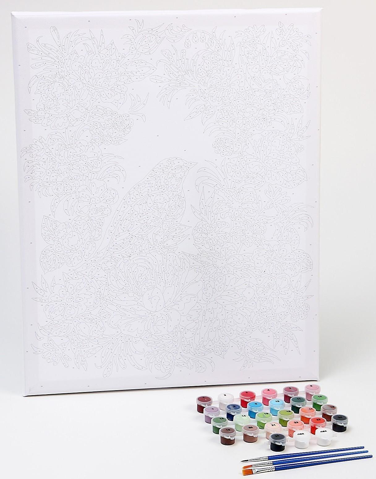 Картина по номерам на холсте с подрамником «Жостово» 40×50 см