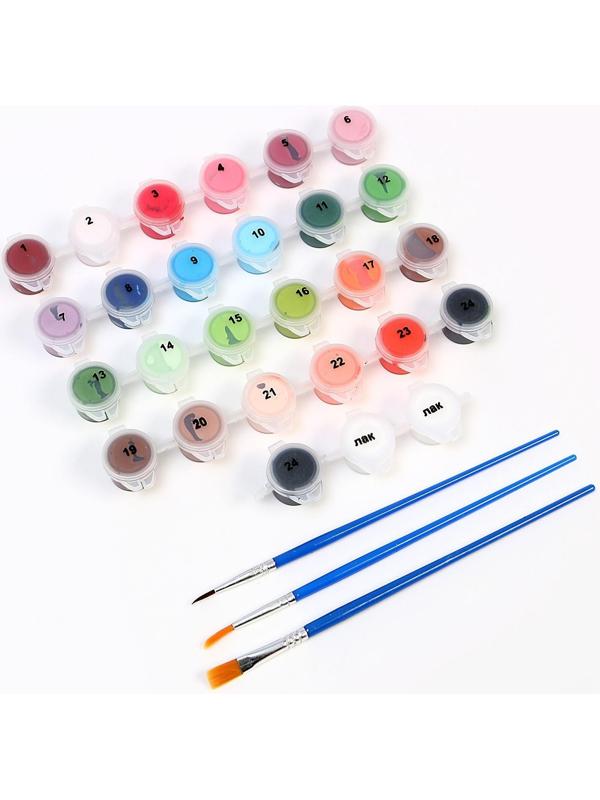 Картина по номерам на холсте с подрамником «Жостово» 40×50 см