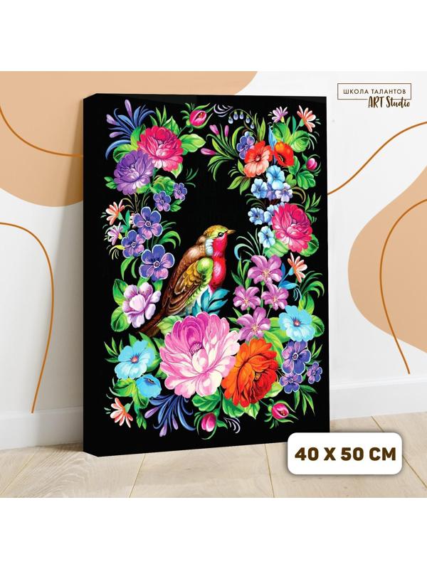 Картина по номерам на холсте с подрамником «Жостово» 40×50 см