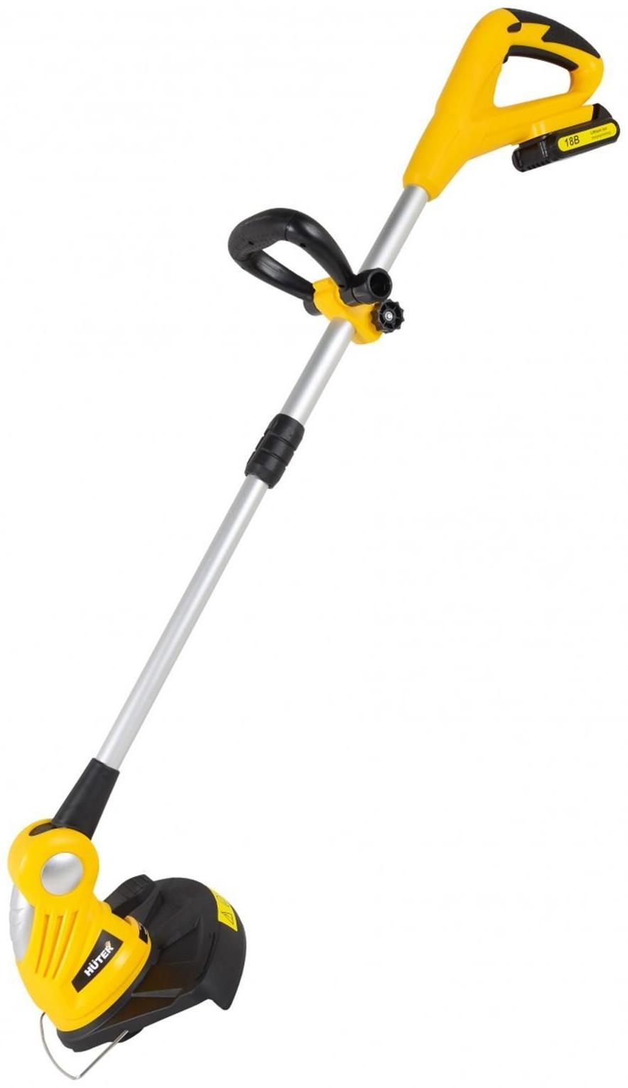 Триммер аккумуляторный Huter GET-18-2Li, 18 В, 2 Ач, Li-lon, регулируемая штанга