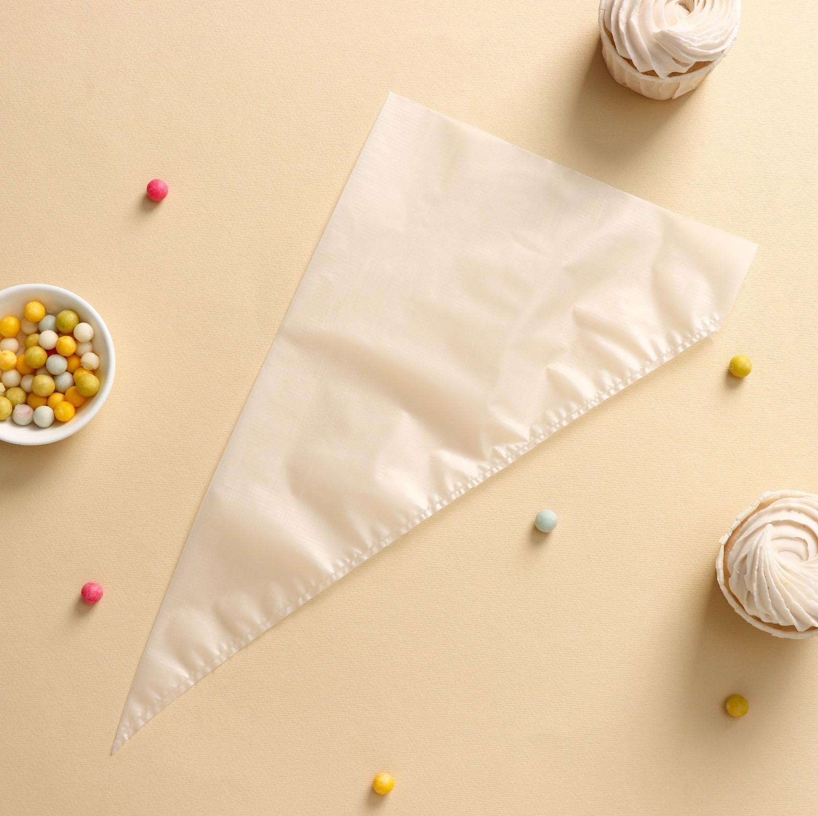 Набор кондитерских одноразовых мешков 25 шт, 35 см, цвет прозрачный