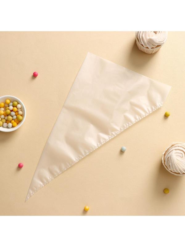 Набор кондитерских одноразовых мешков 25 шт, 35 см, цвет прозрачный