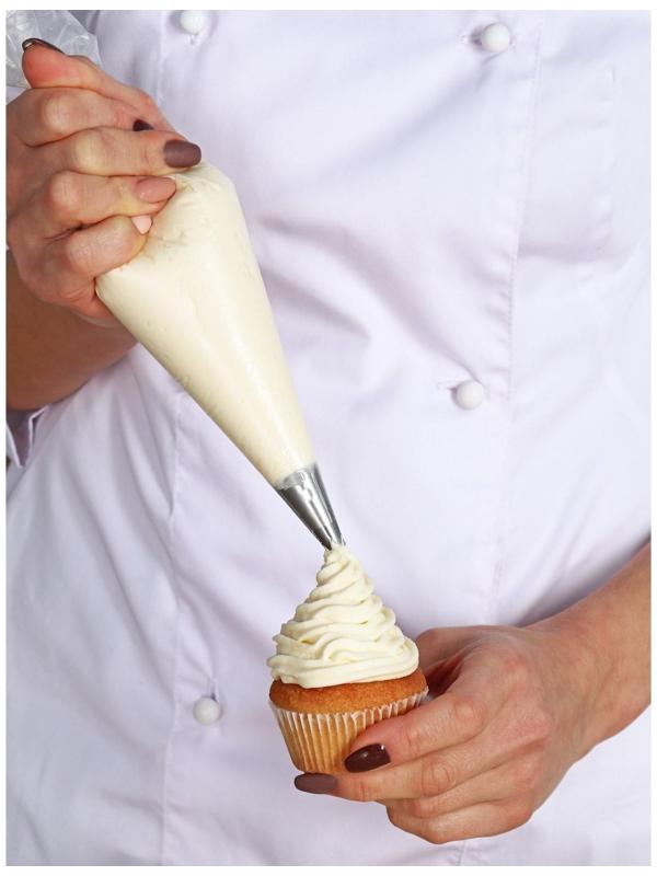 Набор кондитерских одноразовых мешков 25 шт, 35 см, цвет прозрачный