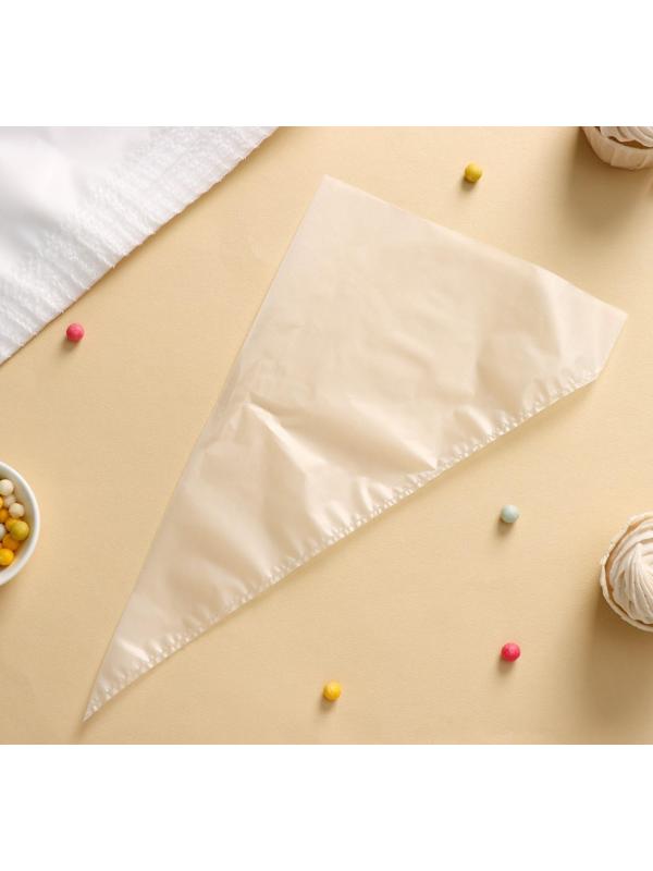 Набор кондитерских одноразовых мешков 25 шт, 35 см, цвет прозрачный