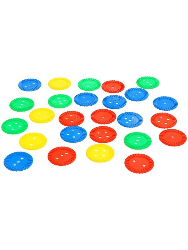 Шнуровка «Развивающие пуговки», 24 шт., шнурок