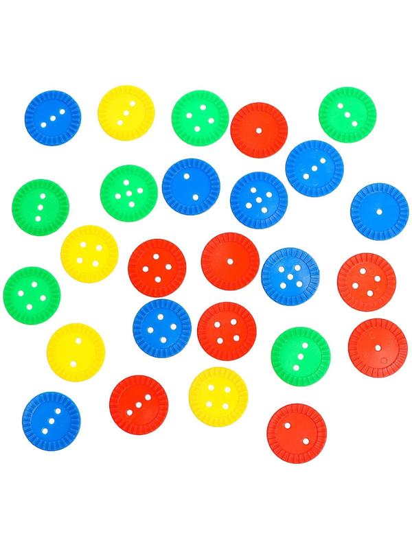 Шнуровка «Развивающие пуговки», 24 шт., шнурок