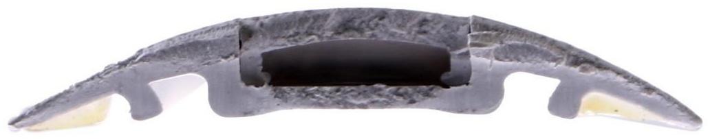 Порог с монтажным каналом 36мм 0,9м Идеал, Ясень серый