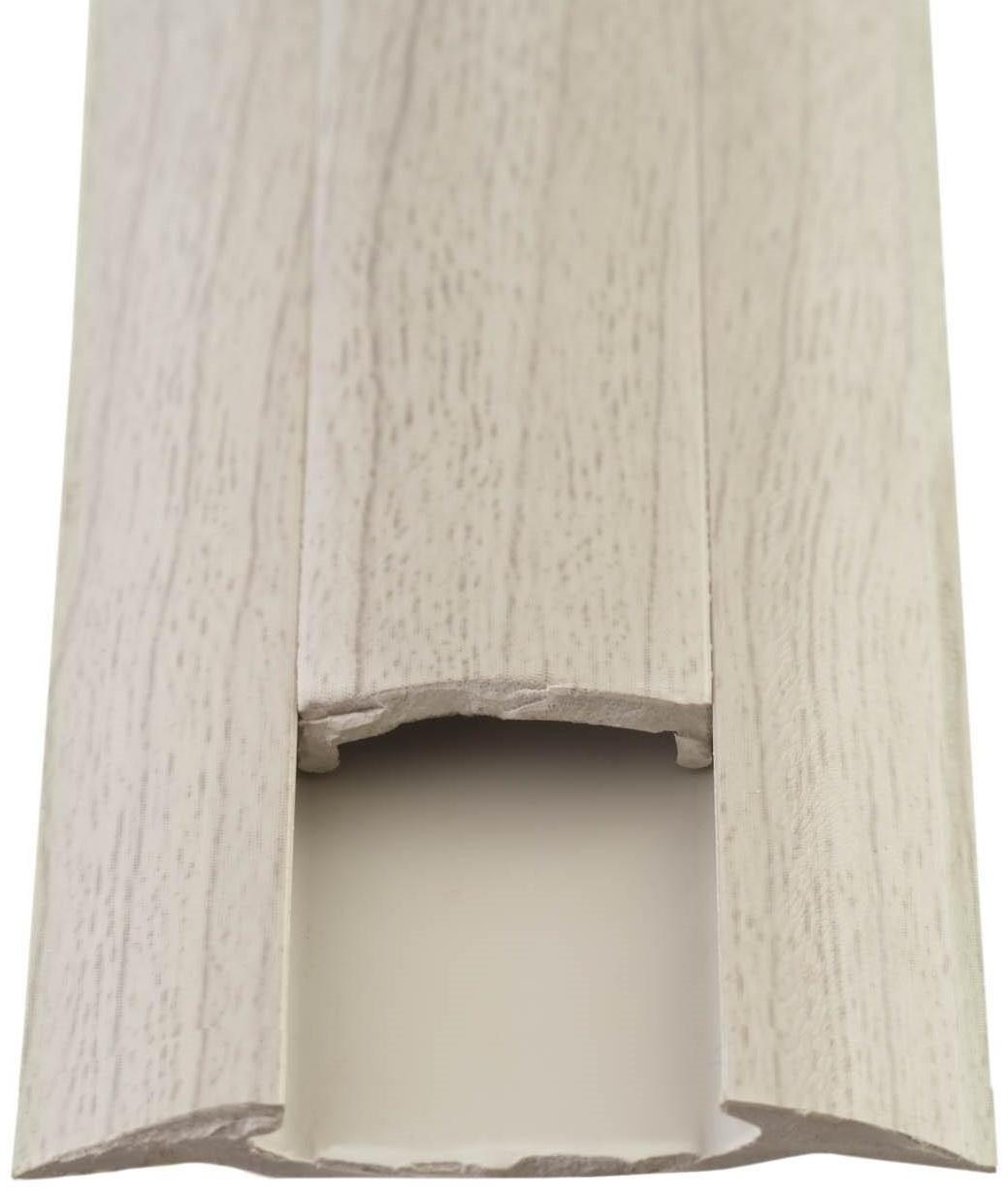 Порог с монтажным каналом 36мм 0,9м Идеал, Ясень серый