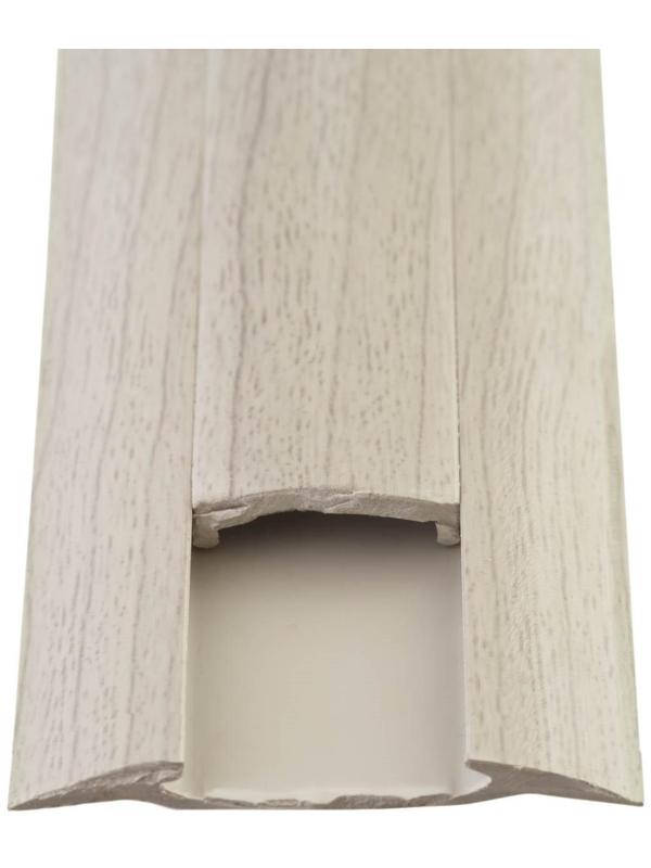 Порог с монтажным каналом 36мм 0,9м Идеал, Ясень серый