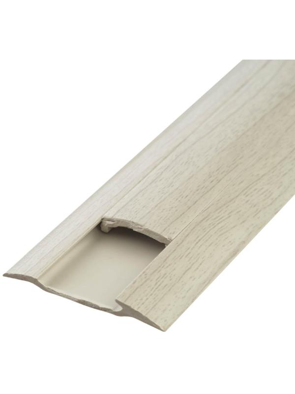 Порог с монтажным каналом 36мм 0,9м Идеал, Ясень серый