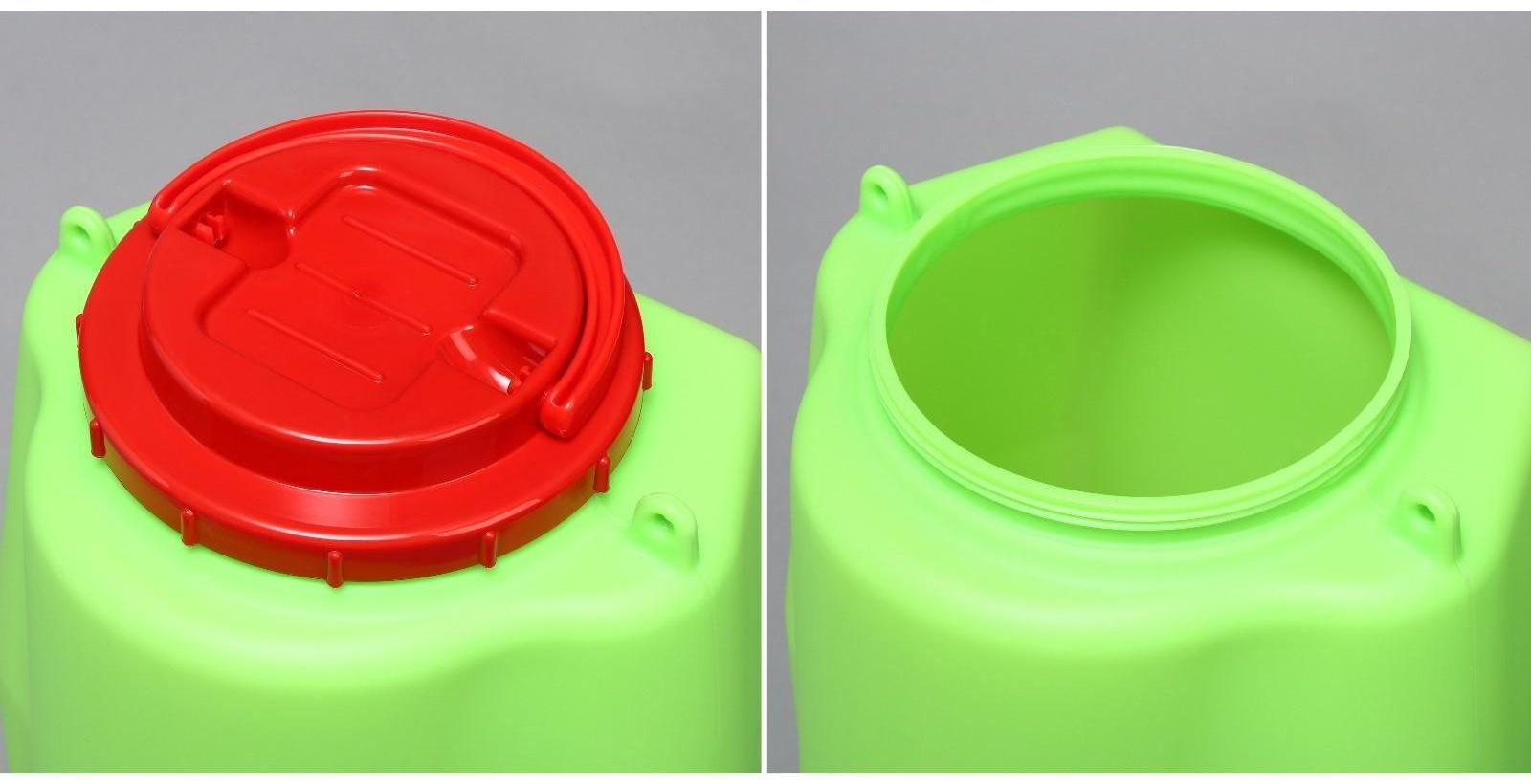 Канистра-умывальник, пищевая, 10 л, зелёный