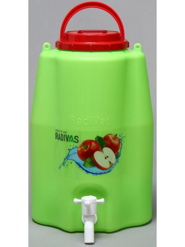 Канистра-умывальник, пищевая, 10 л, зелёный