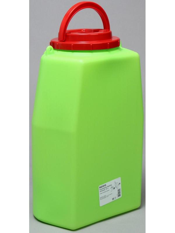 Канистра-умывальник, пищевая, 10 л, зелёный