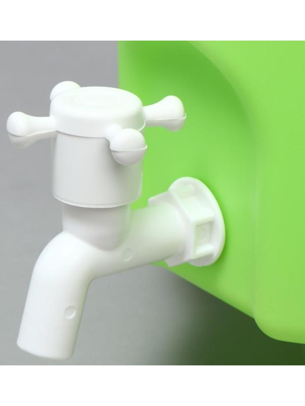 Канистра-умывальник, пищевая, 10 л, зелёный