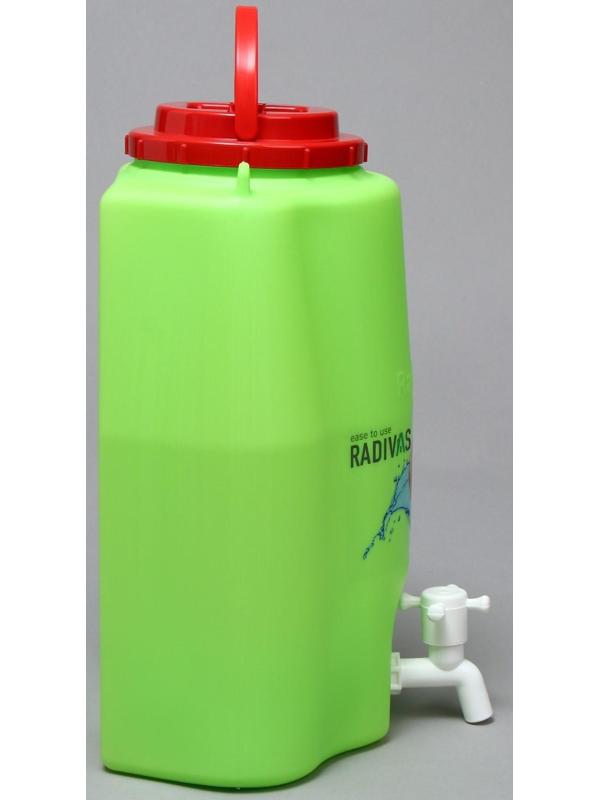 Канистра-умывальник, пищевая, 10 л, зелёный