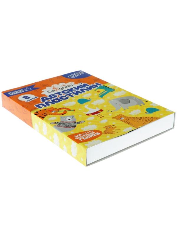 Пластилин Calligrata, 8 цветов, 120 г