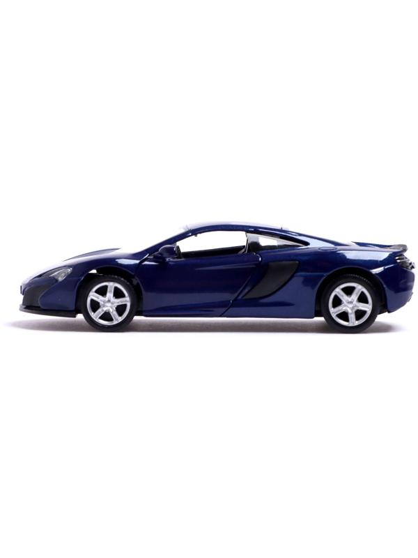 Машина металлическая MCLAREN 650S, 1:32, открываются двери, инерция, цвет синий