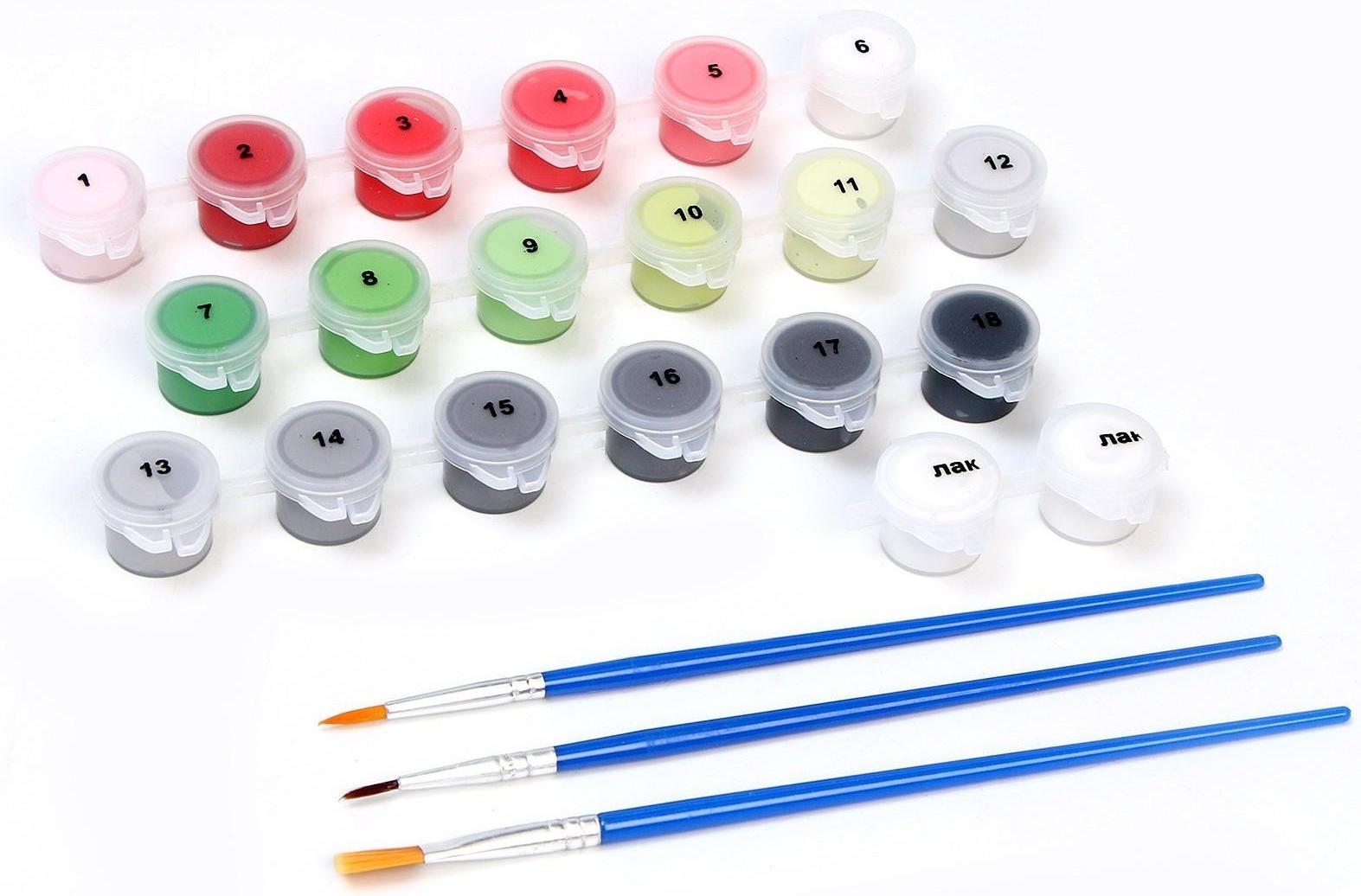 Картина по номерам на холсте с подрамником «Котёнок в чашке» 40×50 см