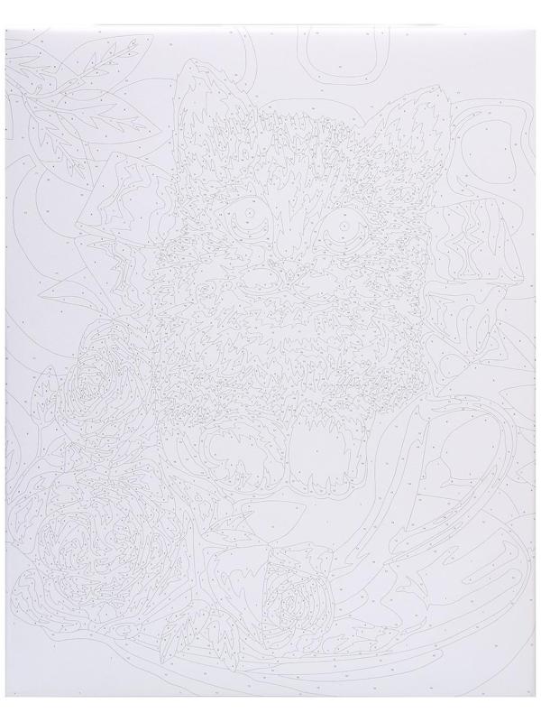 Картина по номерам на холсте с подрамником «Котёнок в чашке» 40×50 см