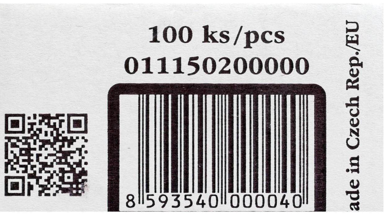 Набор мела белого 100 штук, Koh-I-Noor, 12 х 12 х 100 мм