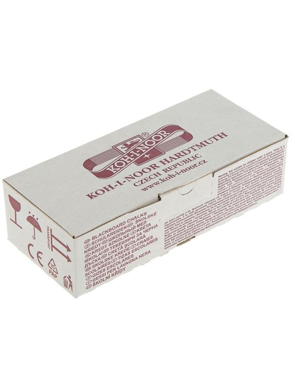 Набор мела белого 100 штук, Koh-I-Noor, 12 х 12 х 100 мм