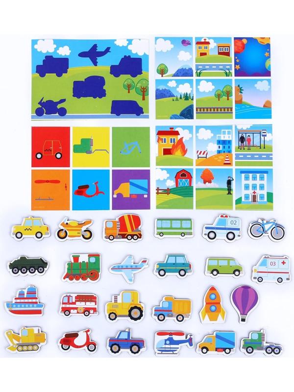 Умное лото. Изучаем транспорт, 24 фишки