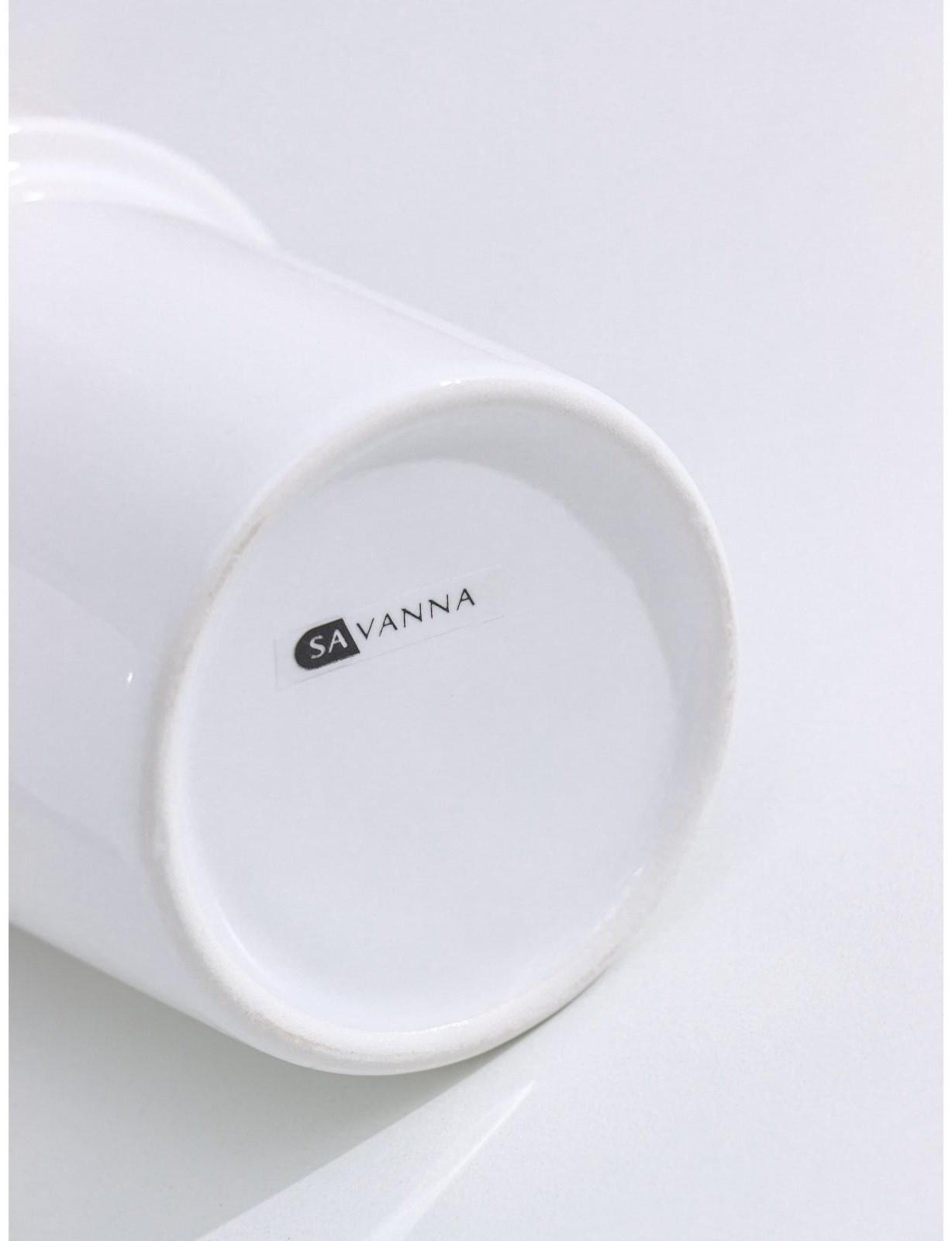 Дозатор для жидкого мыла на подставке SAVANNA «Геометрика», 250 мл, цвет чёрный