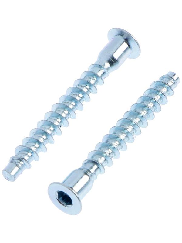 Винт конфирмат ТУНДРА krep, 6.3х50 мм, стальной, оцинкованный, в упаковке 10 шт.