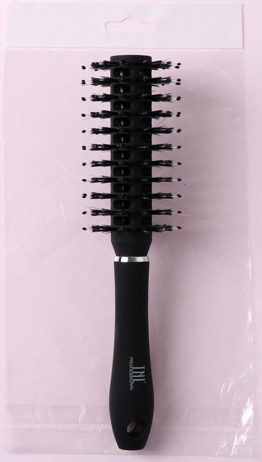 Брашинг профессиональный, вентилируемый, d = 6 см, цвет чёрный