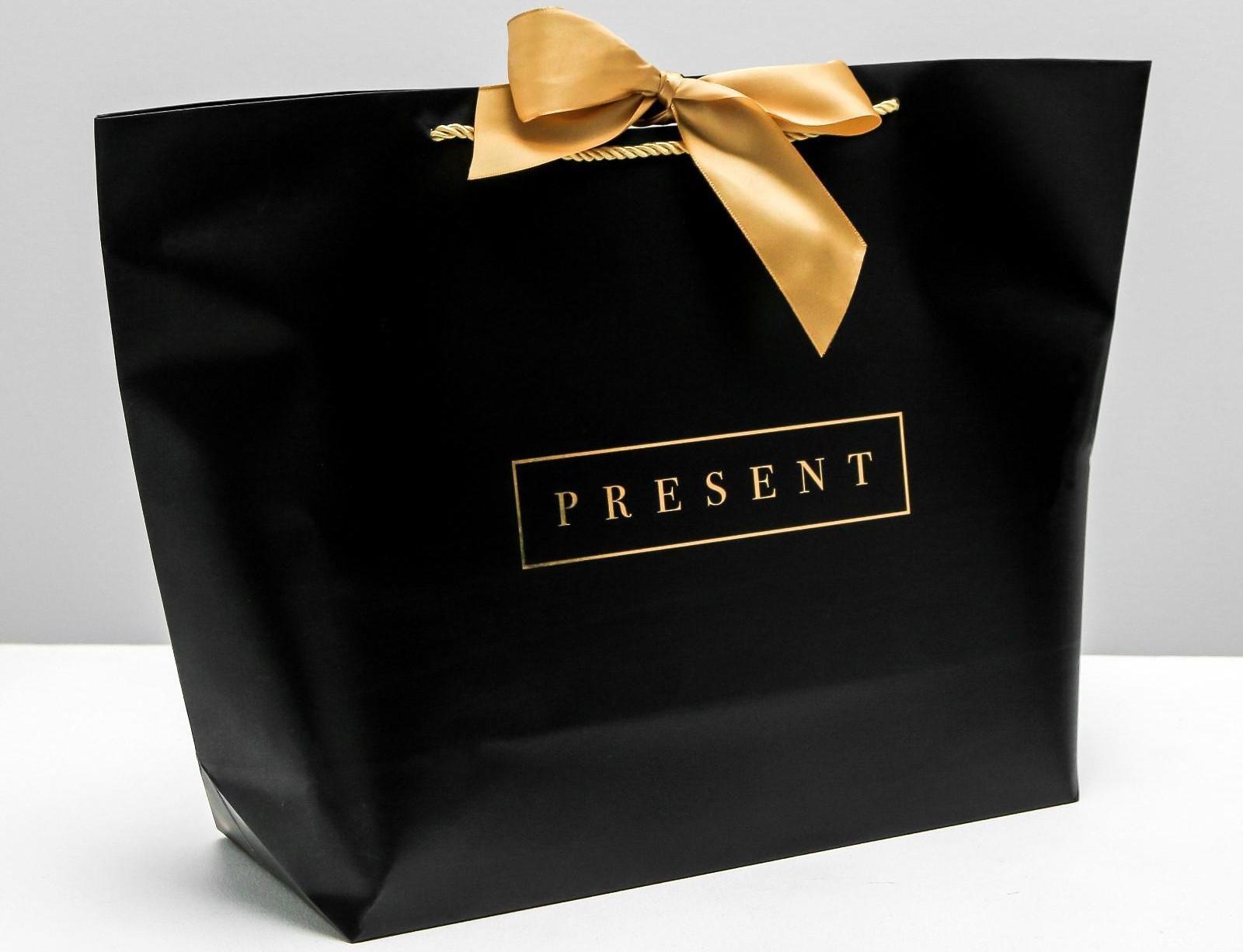 Пакет подарочный Present, 33 х 31 х 13 см
