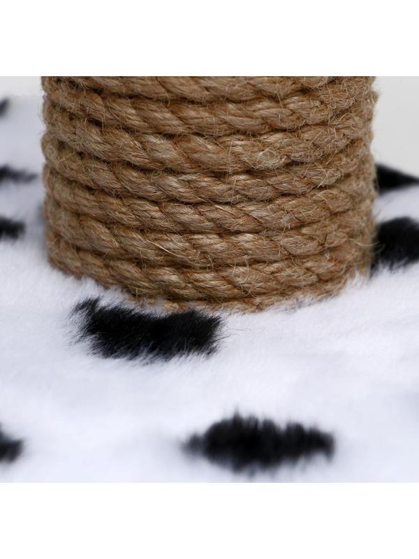 Когтеточка для котят двойная, 30 х 20 х 34 см, джут, далматинец