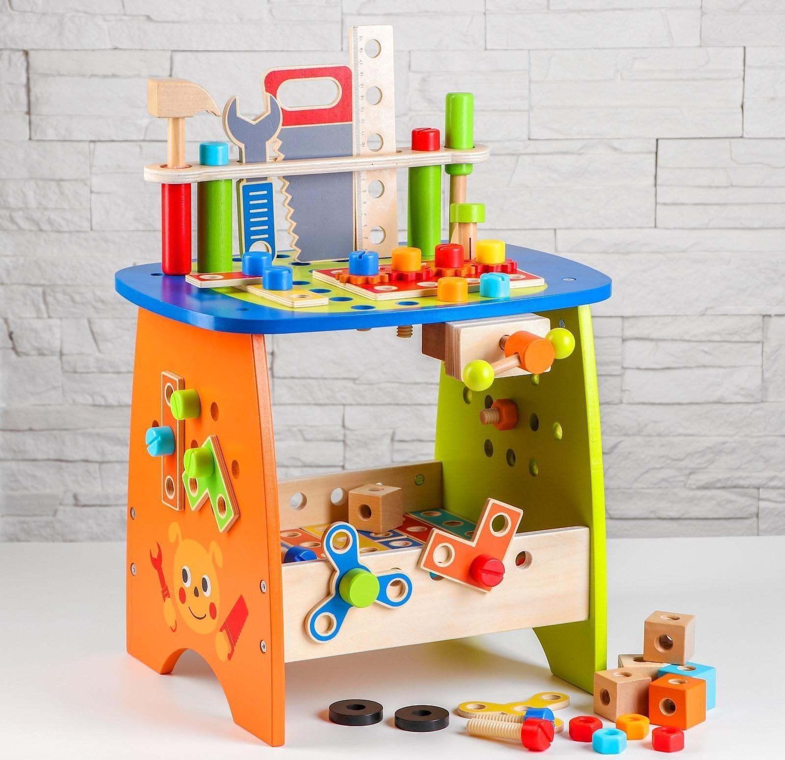 Игровой набор «Столярная мастерская», 89 деталей, 34,7 × 29,5 × 31 см