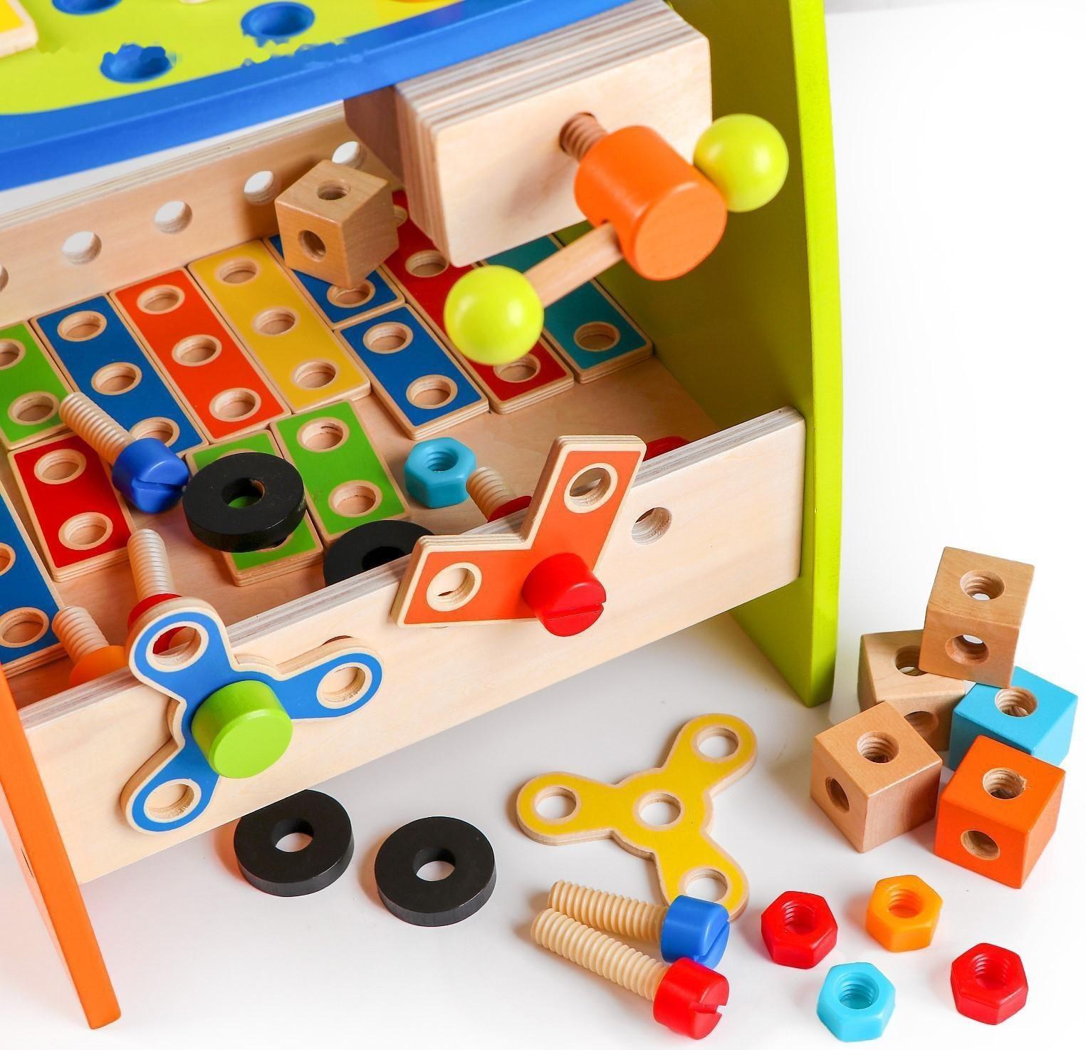 Игровой набор «Столярная мастерская», 89 деталей, 34,7 × 29,5 × 31 см