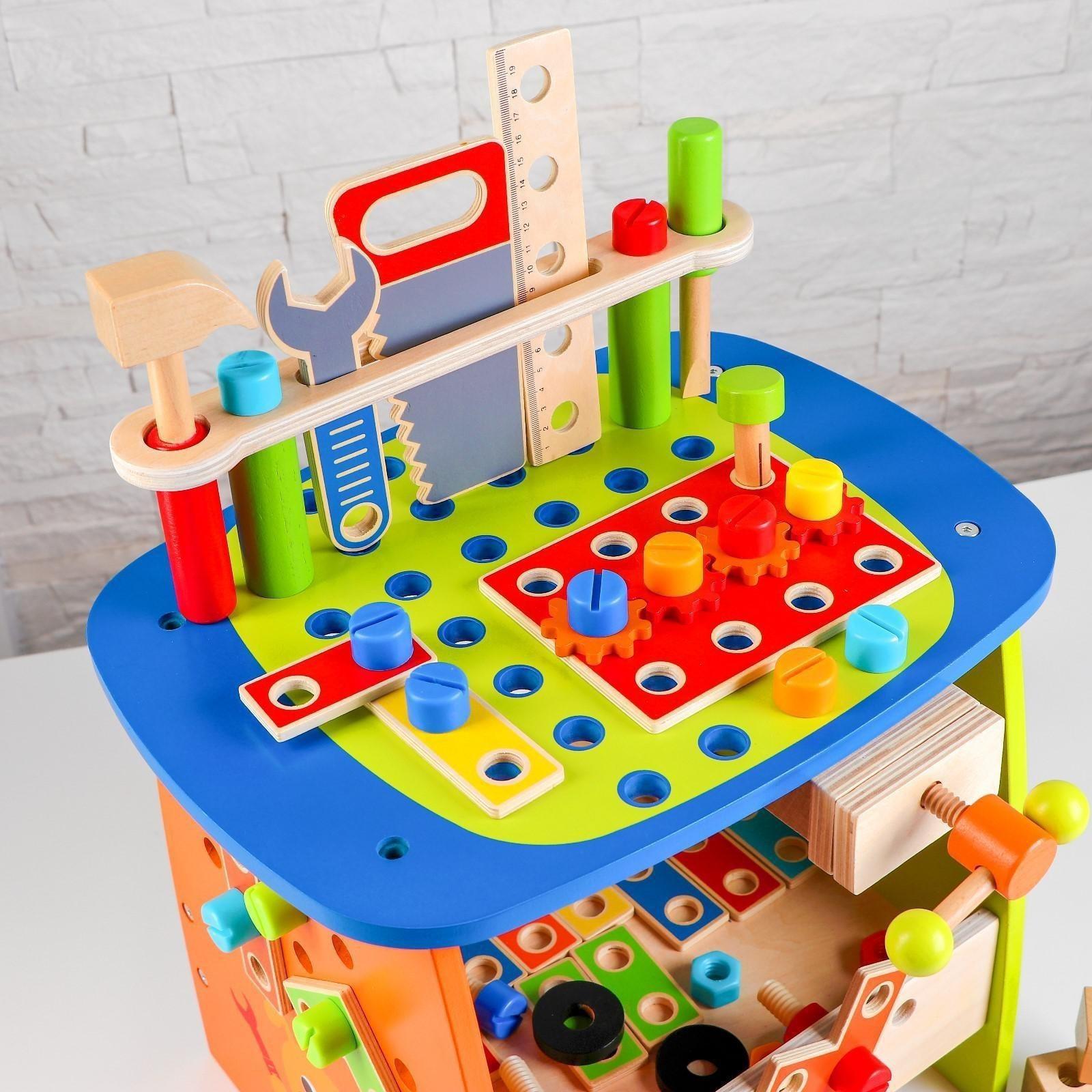 Игровой набор «Столярная мастерская», 89 деталей, 34,7 × 29,5 × 31 см