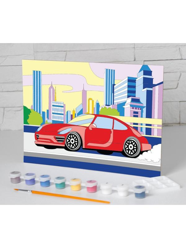 Картина по номерам «Машина» 20х28,5 см