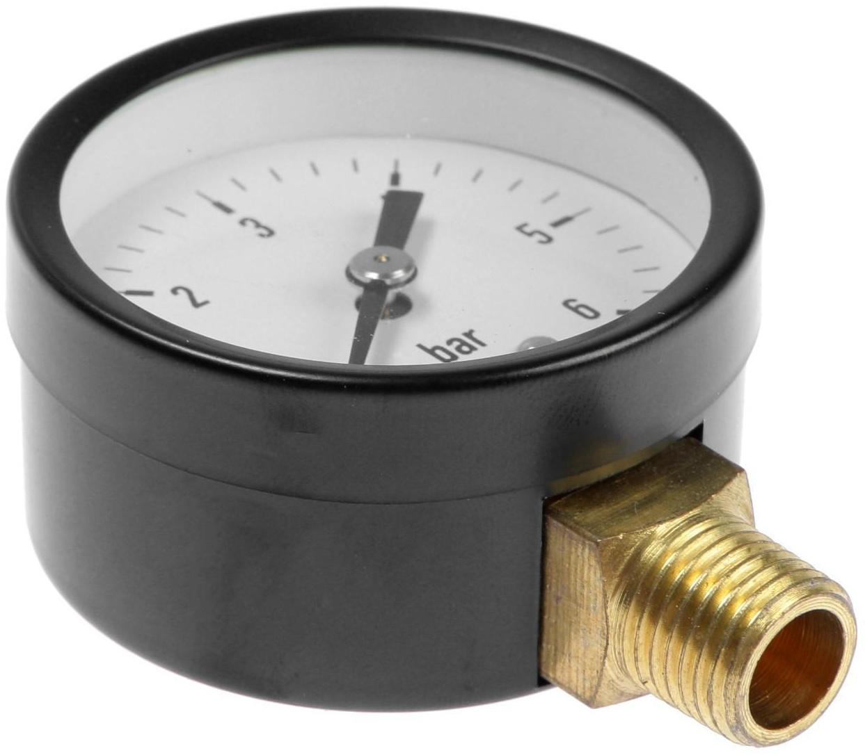 Манометр TAEN, радиальный, 6 атм, d=50 мм, наружная резьба 1/4