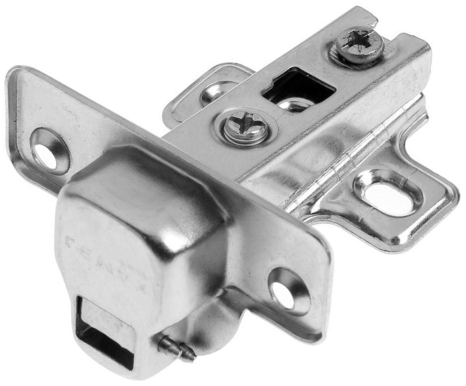 Петля slide-on, 110 градусов накладная, Д105 Ш63 В35, цвет никель